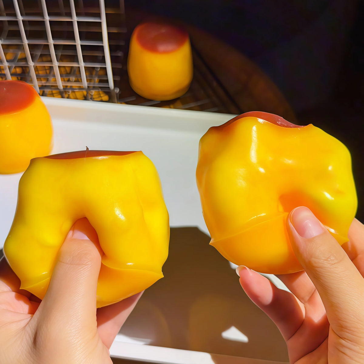 Caramel Pudding Block Squeezing Ball, Squeezing Toy, Stress Relief Toy, Round Block Filled Asmr Adult Stress Relief Toy Jansha Store