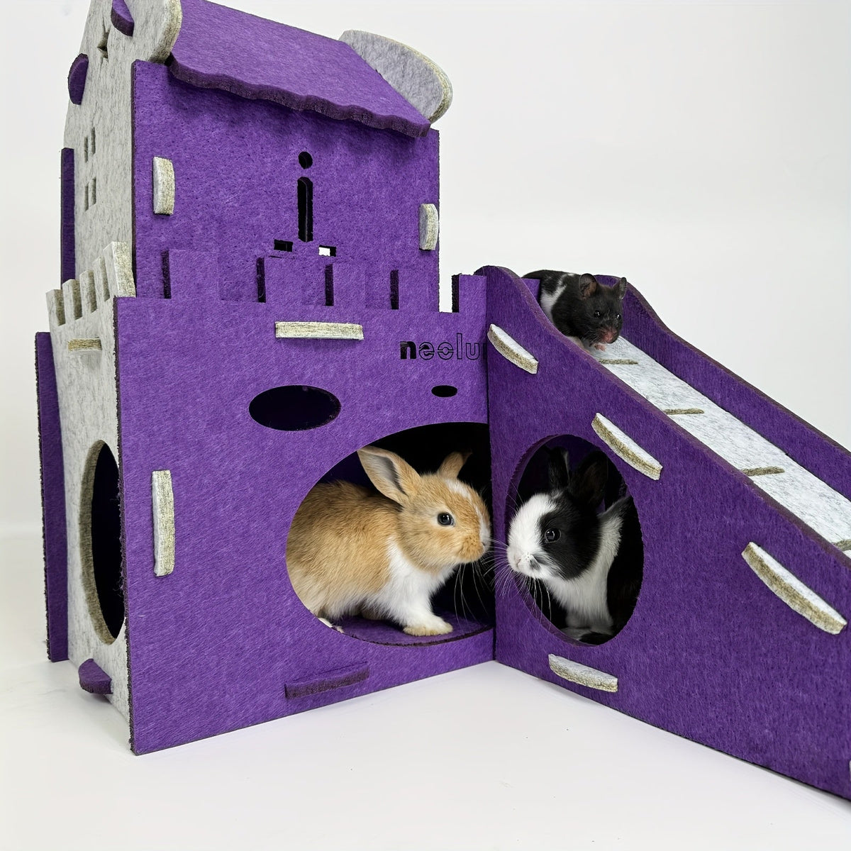 Felt Rabbit Hideaway Bunny Castle Indoor Habitat LPT