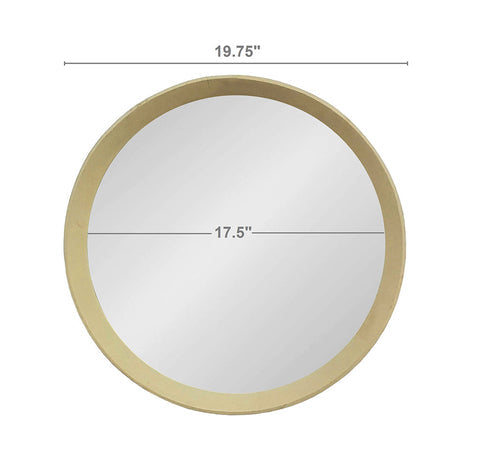 Solid Mango Wood Frame Wall Mirror, Available in 2 Colors Jansha Store