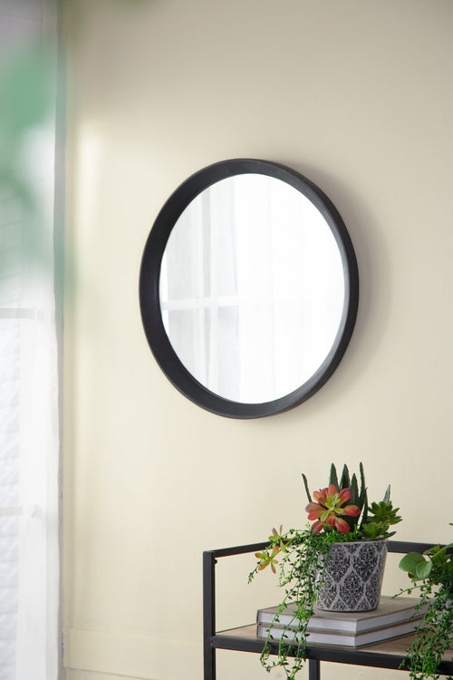 Solid Mango Wood Frame Wall Mirror, Available in 2 Colors Jansha Store