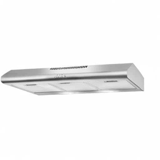COSMO COS-5MU30 30 in. Delta Collection Ducted Under Cabinet Range Hood, Button Controls, Reusable Filters, LED Lights, Stainless Steel Jansha Store