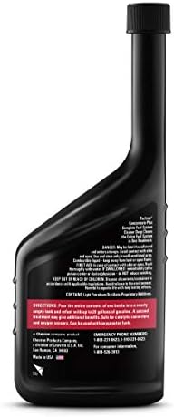 Chevron 65740-6PK 65740-CASE Techron Concentrate Plus Fuel System Cleaner - 20 oz., (Pack of 6) Jansha Store
