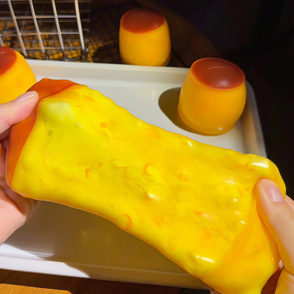 Caramel Pudding Block Squeezing Ball, Squeezing Toy, Stress Relief Toy, Round Block Filled Asmr Adult Stress Relief Toy Jansha Store