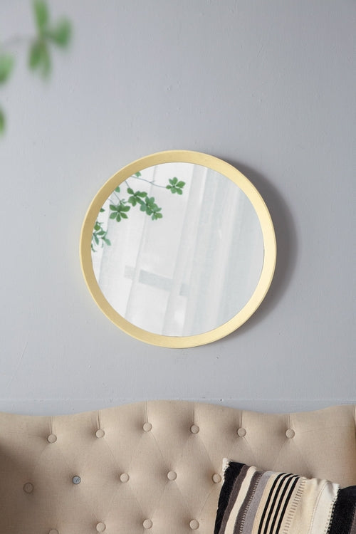 Solid Mango Wood Frame Wall Mirror, Available in 2 Colors Jansha Store