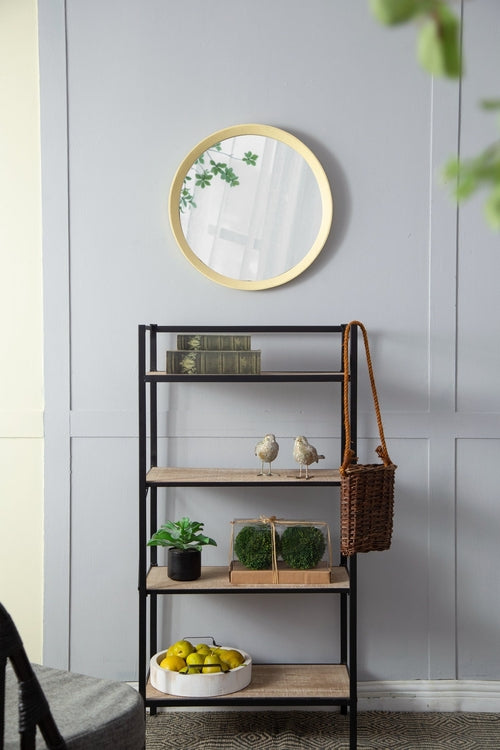 Solid Mango Wood Frame Wall Mirror, Available in 2 Colors Jansha Store