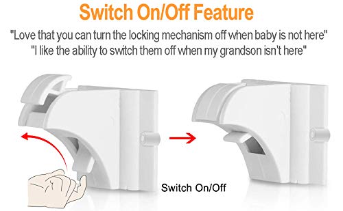 Vmaisi 20 Pack Magnetic Cabinet Locks Baby Proofing and 2 Keys Jansha Store