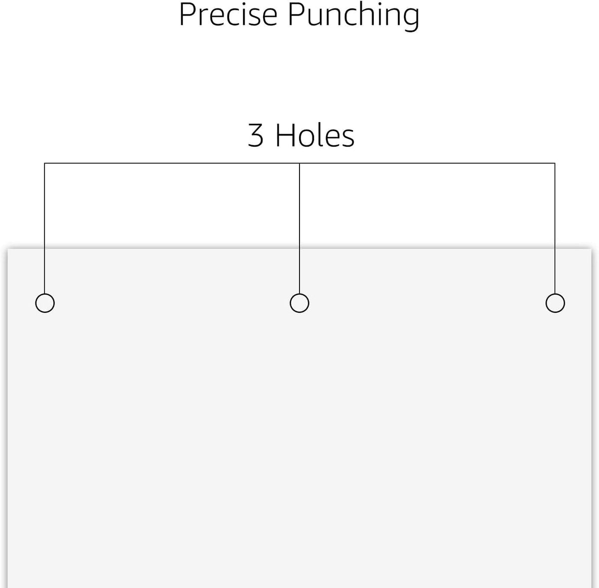 Amazon Basics 3 Hole Punch, 10 Sheet Capacity, Black, Easy-Clean Tray Jansha Store