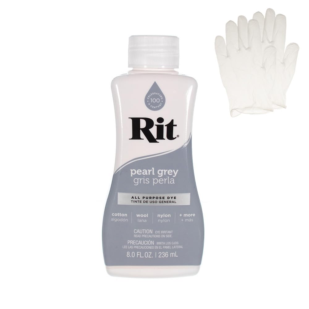 Rit Dye – Liquid Fabric Dye for Crafting, Clothing, and Décor – 8 oz. Bottle – Cherry Red (Gloves Included) Jansha Store