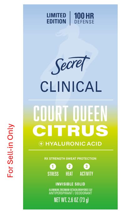 Secret Clinical Strength 100HR Sweat & Odor, Invisible Solid Antiperspirant Deodorant for Women, 3X Stress Protection with Hyaluronic Acid, PH Balanced, Clean Lavender Scent, 2.6 oz Jansha Store