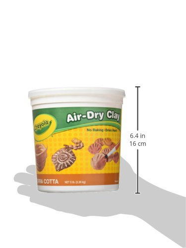 Crayola Air Dry Clay (5lbs), Teacher Supplies, Natural White Modeling Clay for Kids, Sculpting Material, Bulk Craft Supplies for Art Classrooms Jansha Store