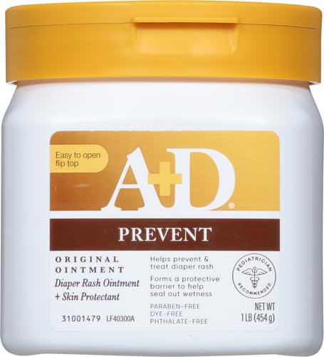 A+D Prevent + Heal Diaper Rash Ointment, With Vitamins A & D - 4 oz Tube Jansha Store