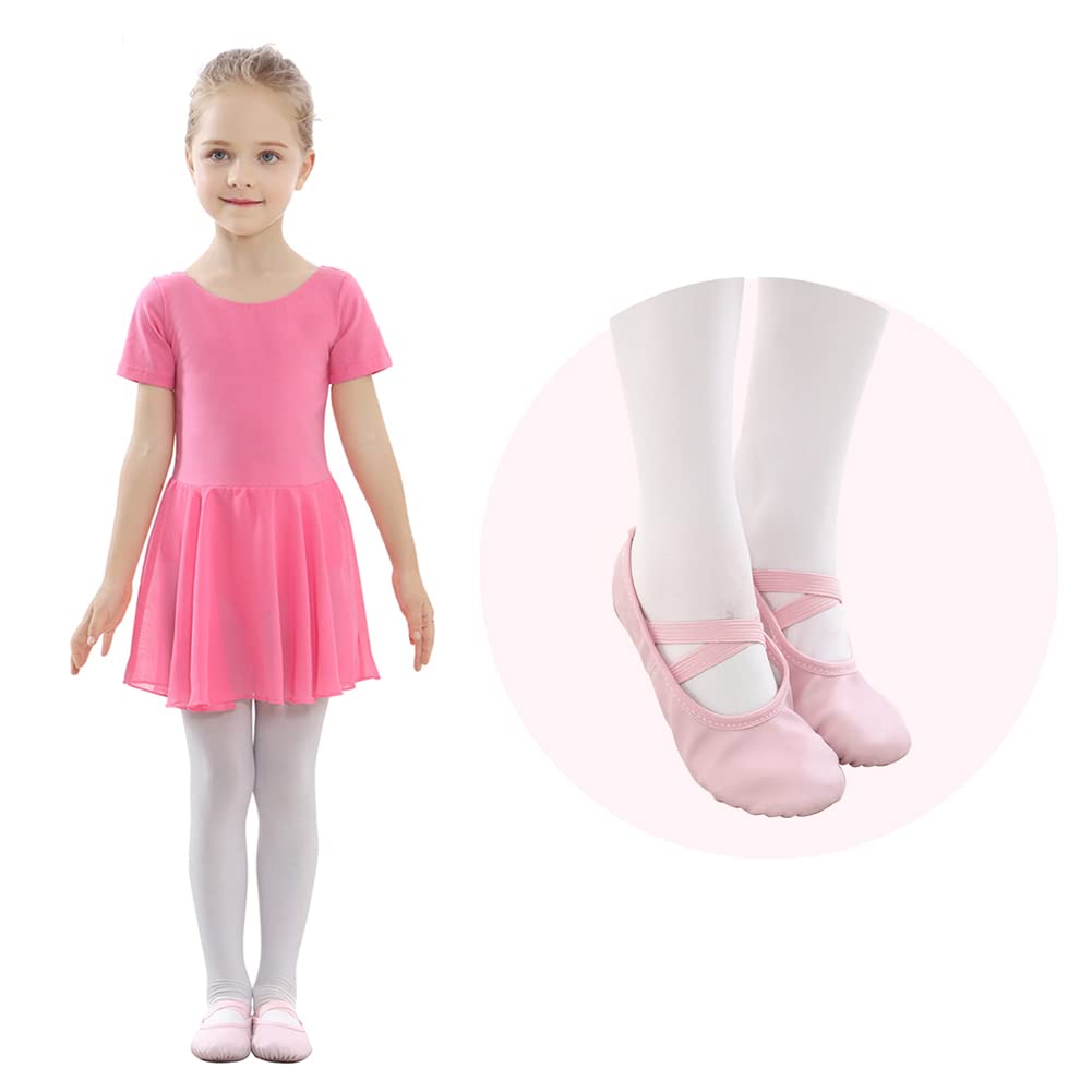 Stelle Ballet Shoes for Girls Toddler Soft Leather Split Sole Jansha Store