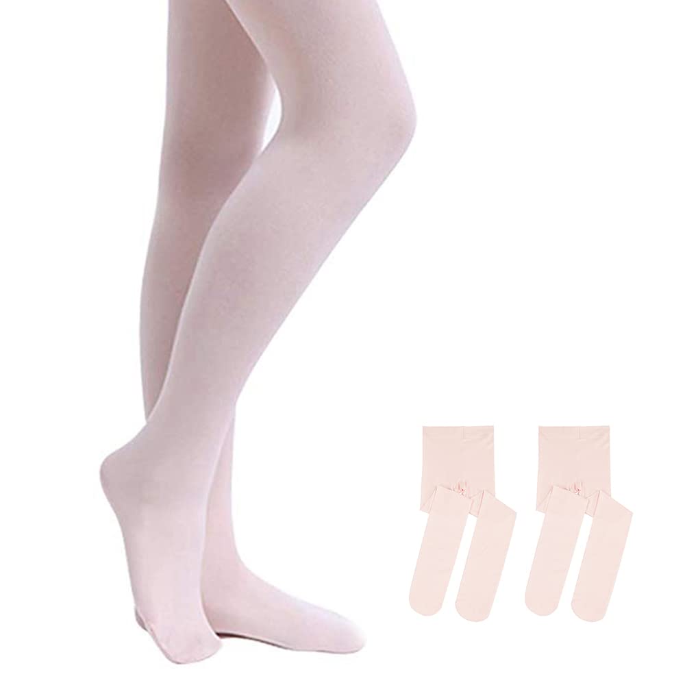 Stelle Girls' Footed Ballet Tights for Dance Class Toddler Kids 2T-15Y Jansha Store