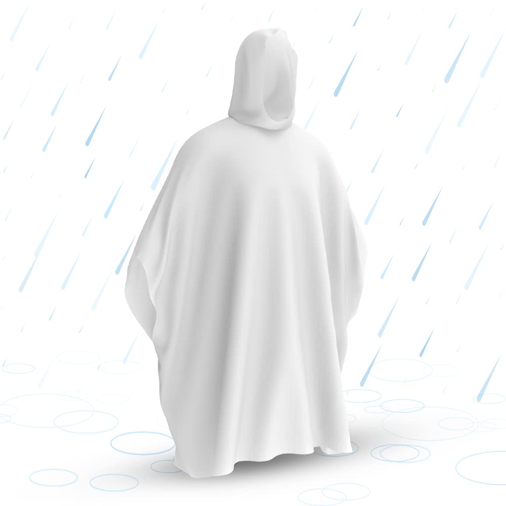 Hagon PRO Disposable Rain Ponchos for Adults, Hooded Poncho, Family 5 Pack Jansha Store