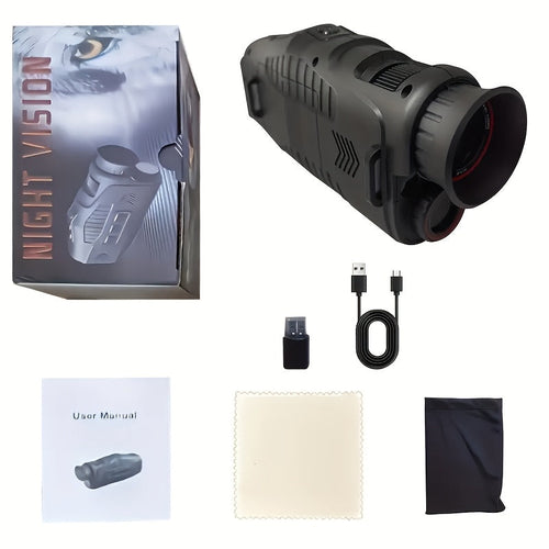 10X Digital Zoom Infrared Monocular with LED Light-0