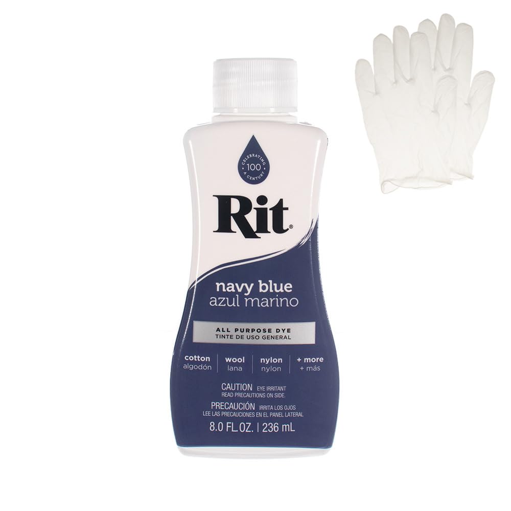 Rit Dye – Liquid Fabric Dye for Crafting, Clothing, and Décor – 8 oz. Bottle – Cherry Red (Gloves Included) Jansha Store