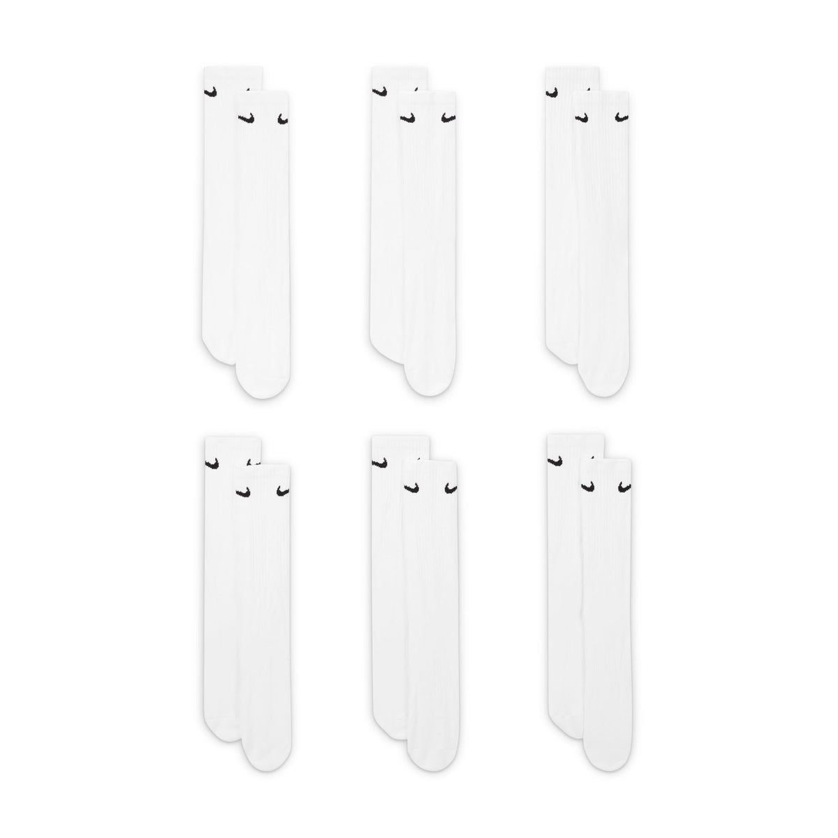 Nike Adult Everyday Cushioned Training Crew Socks (6-Packs) | Mens & Womens Jansha Store