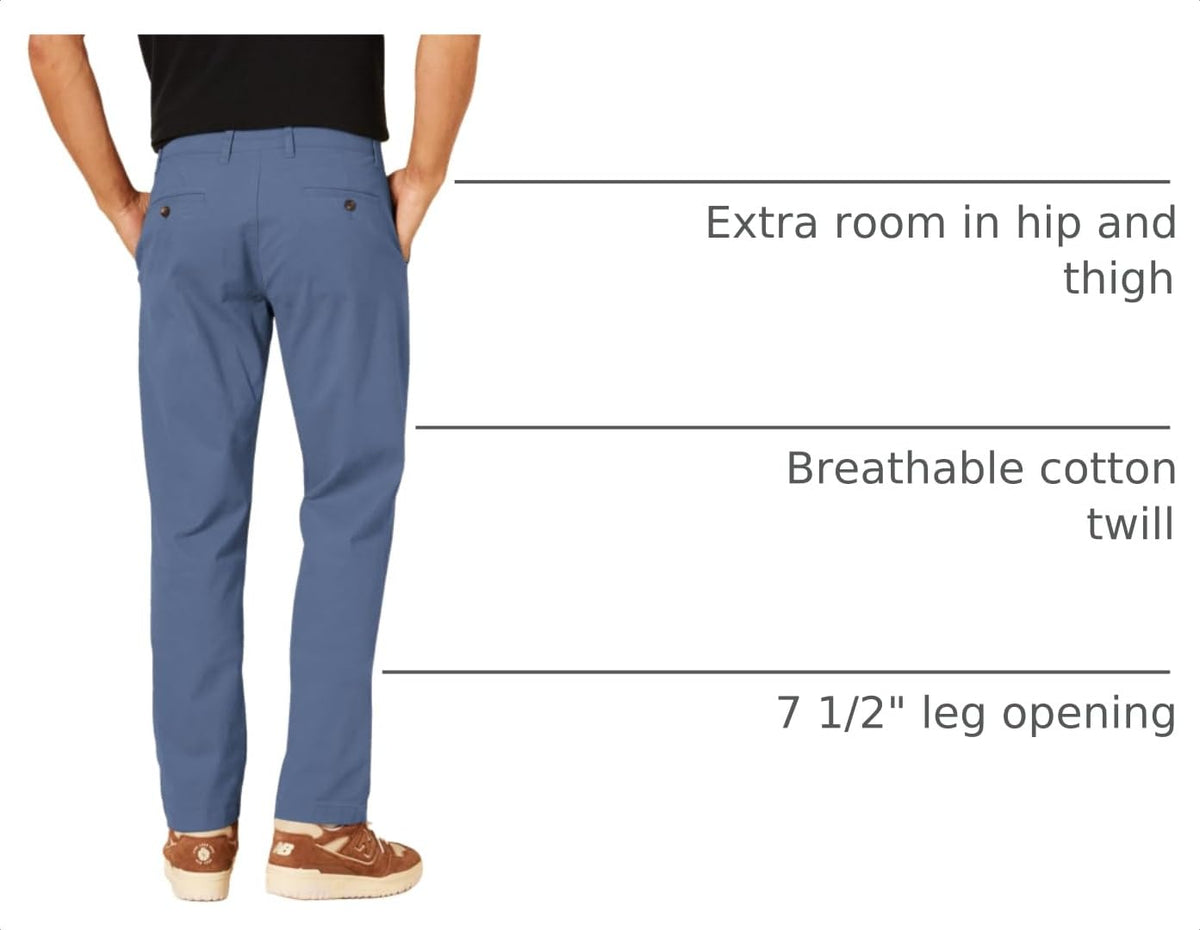 Amazon Essentials Men's Skinny-fit Stretch Chino Khaki Pant, Casual Business Wear Jansha Store