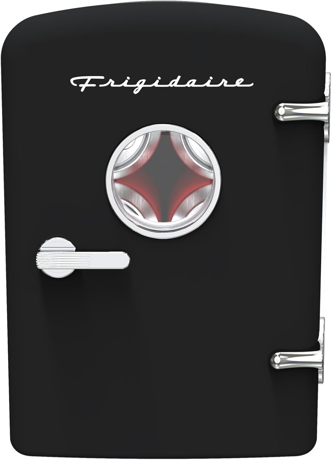 Frigidaire Retro 9-Can Mini Personal Fridge Portable Cooler, 11.8" D x 7.1" W x 10.1" H, Black Jansha Store