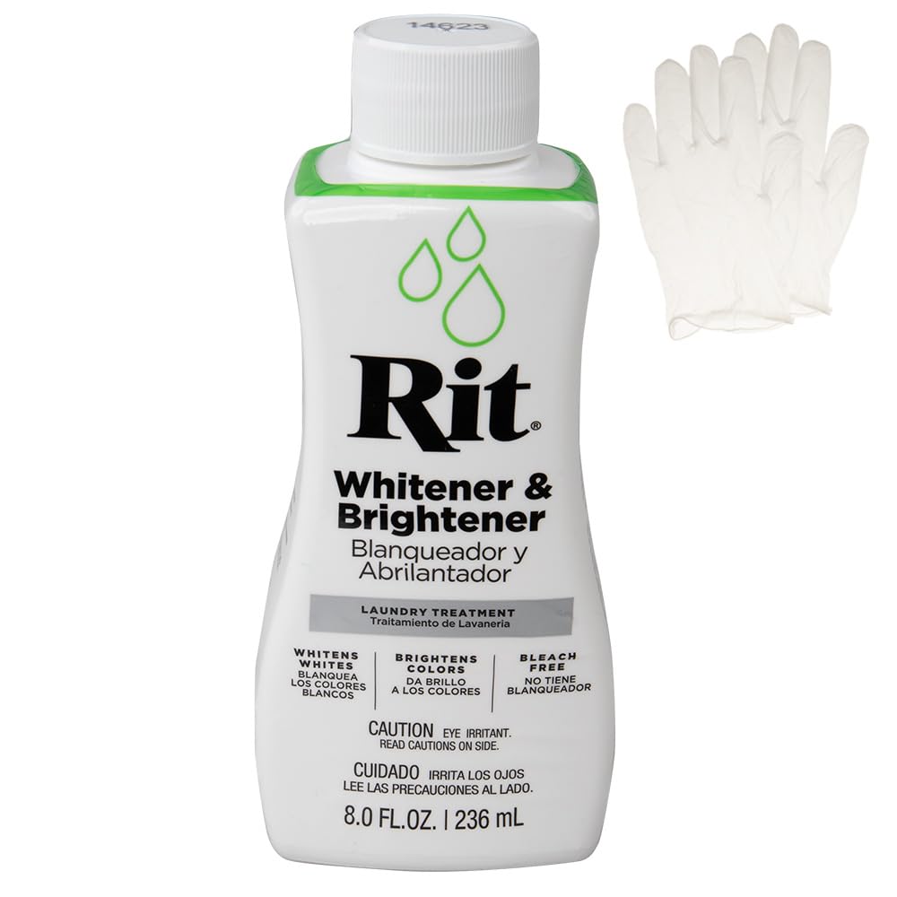 Rit Dye – Liquid Fabric Dye for Crafting, Clothing, and Décor – 8 oz. Bottle – Cherry Red (Gloves Included) Jansha Store