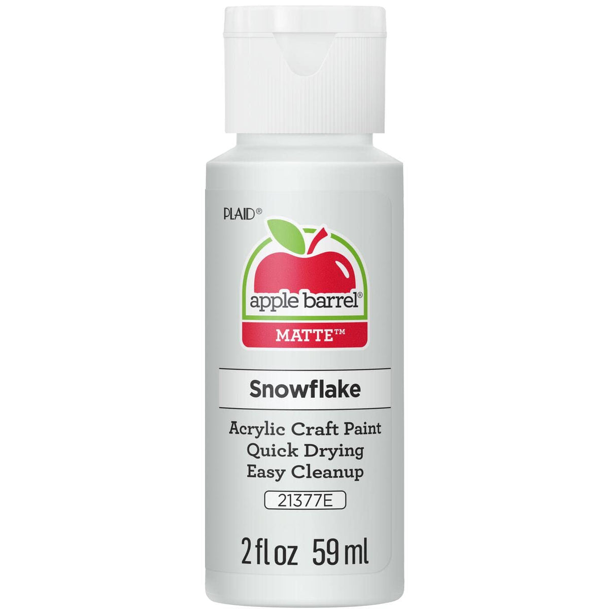 Apple Barrel Acrylic Paint in Assorted Colors (2 Ounce), 20503 White Jansha Store