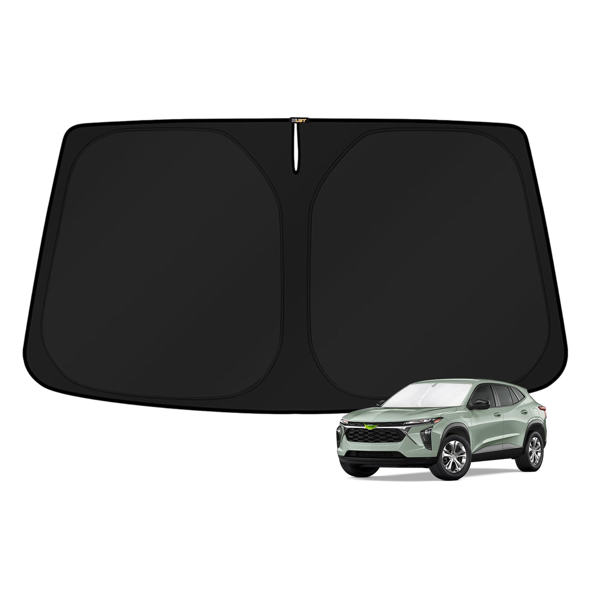 KUST Windshield Sun Shade for 2017-2026 Tesla Model Y/Model 3 Sunshade Accessories (Fit 2025-2026 Model Y Juniper / 2024 Model 3 Highland) Upgraded Foldable Sunshade, Blocks UV Rays Keep Car Cool Jansha Store