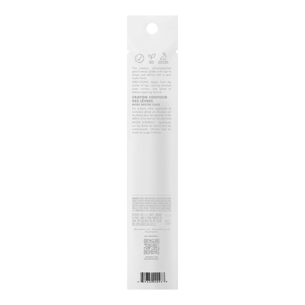 e.l.f. Cream Glide Lip Liner, Highly-Pigmented Pencil For Shaping & Sculpting Lips, Semi-Matte Finish, Vegan & Cruelty-Free Jansha Store