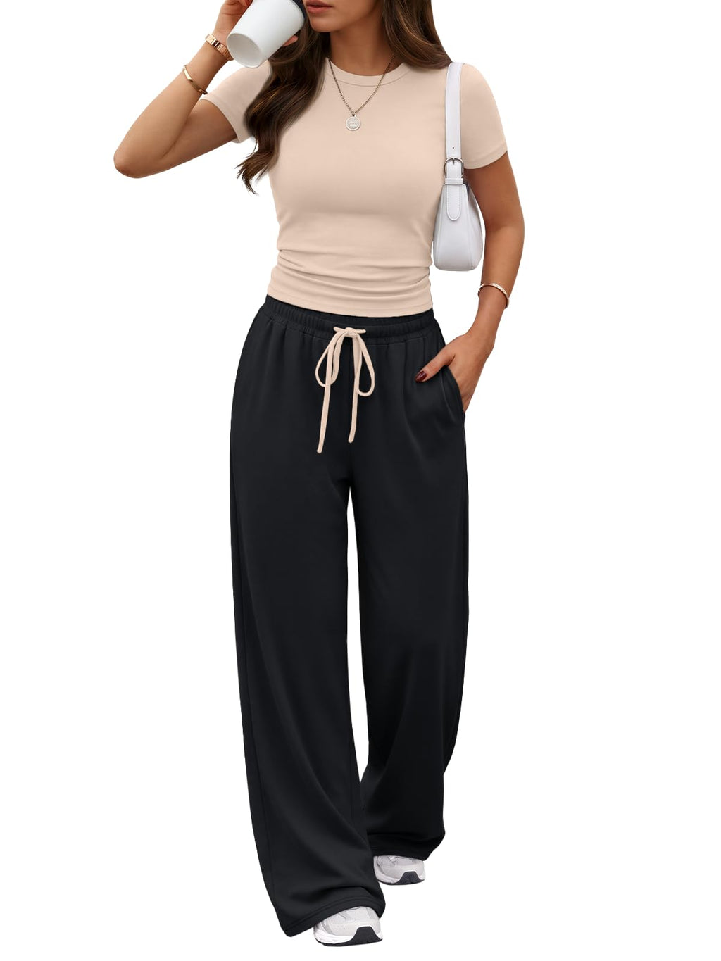 Trendy Queen Women's 2 Piece Matching Summer Lounge Set with Pockets Jansha Store