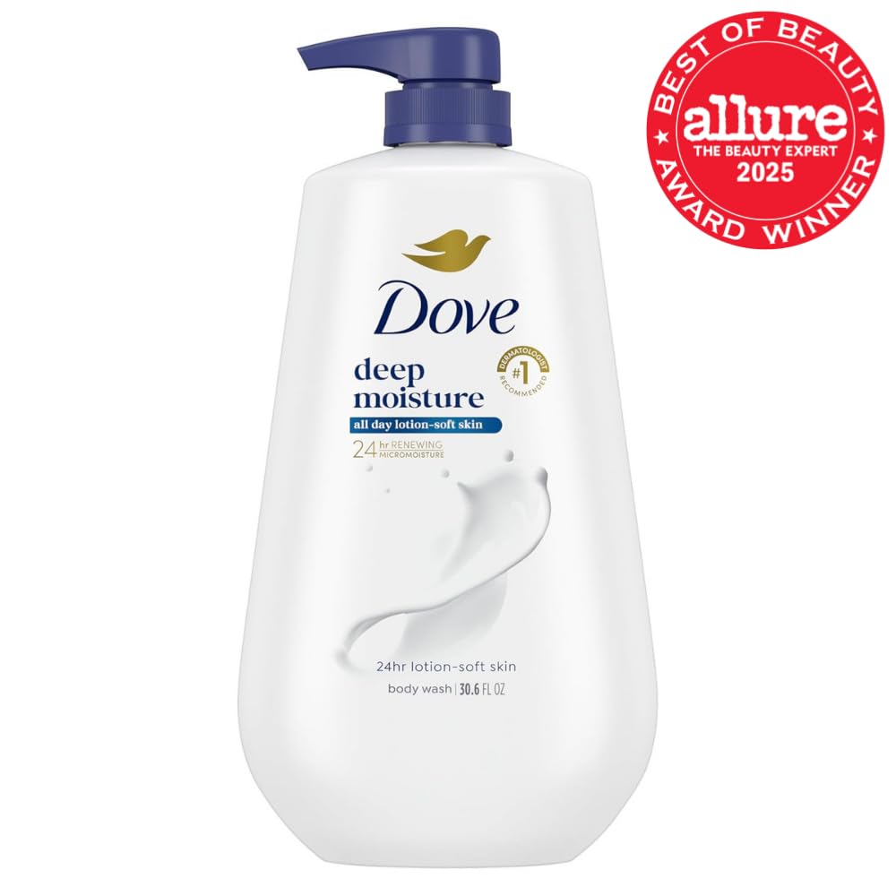 Dove Deep Moisture Body Wash, 30.6 oz Pump, Sulfate Free Jansha Store