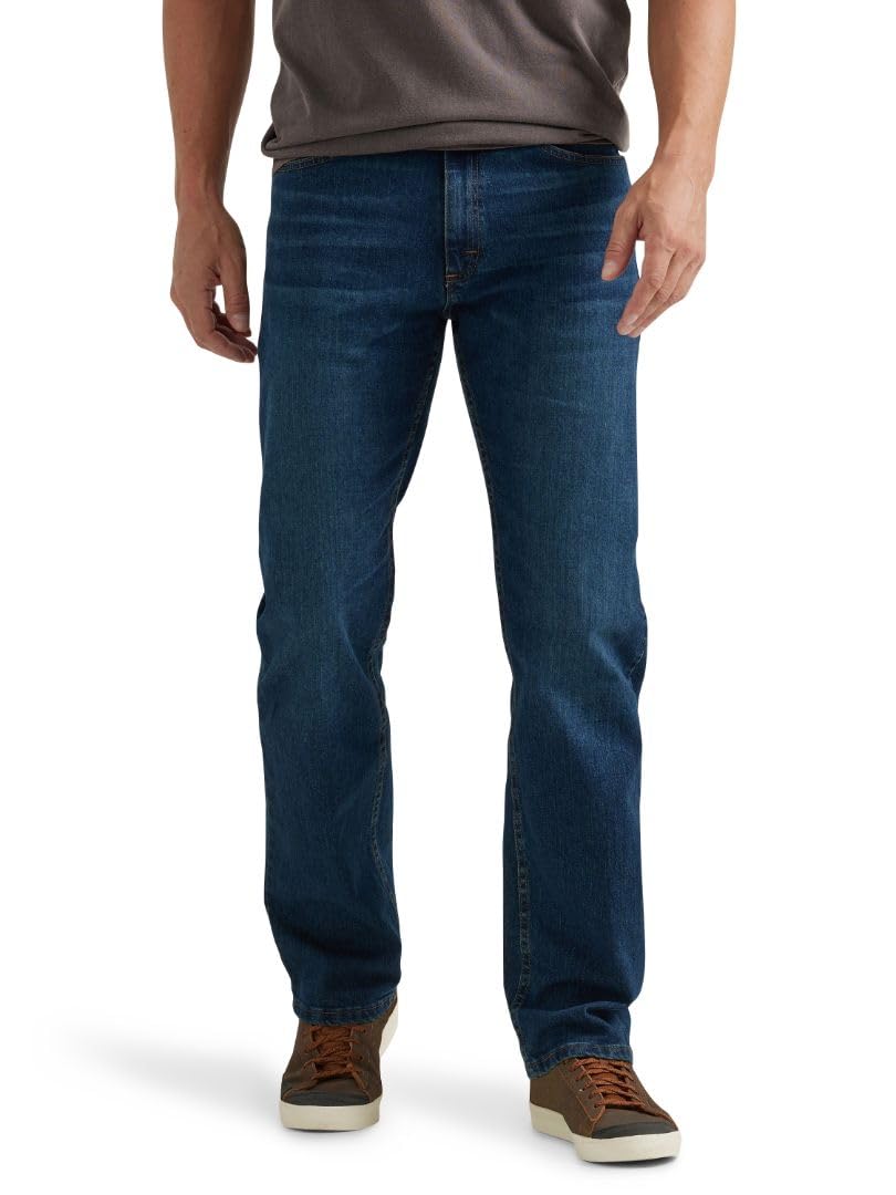 Wrangler Authentics Men's Regular Fit Comfort Flex Waist Jean Jansha Store