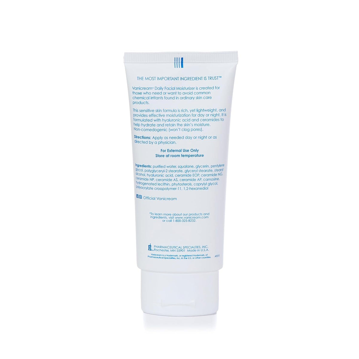 Vanicream Daily Facial Moisturizer, Lightweight, Non-Greasy, 3 Fl Oz Jansha Store