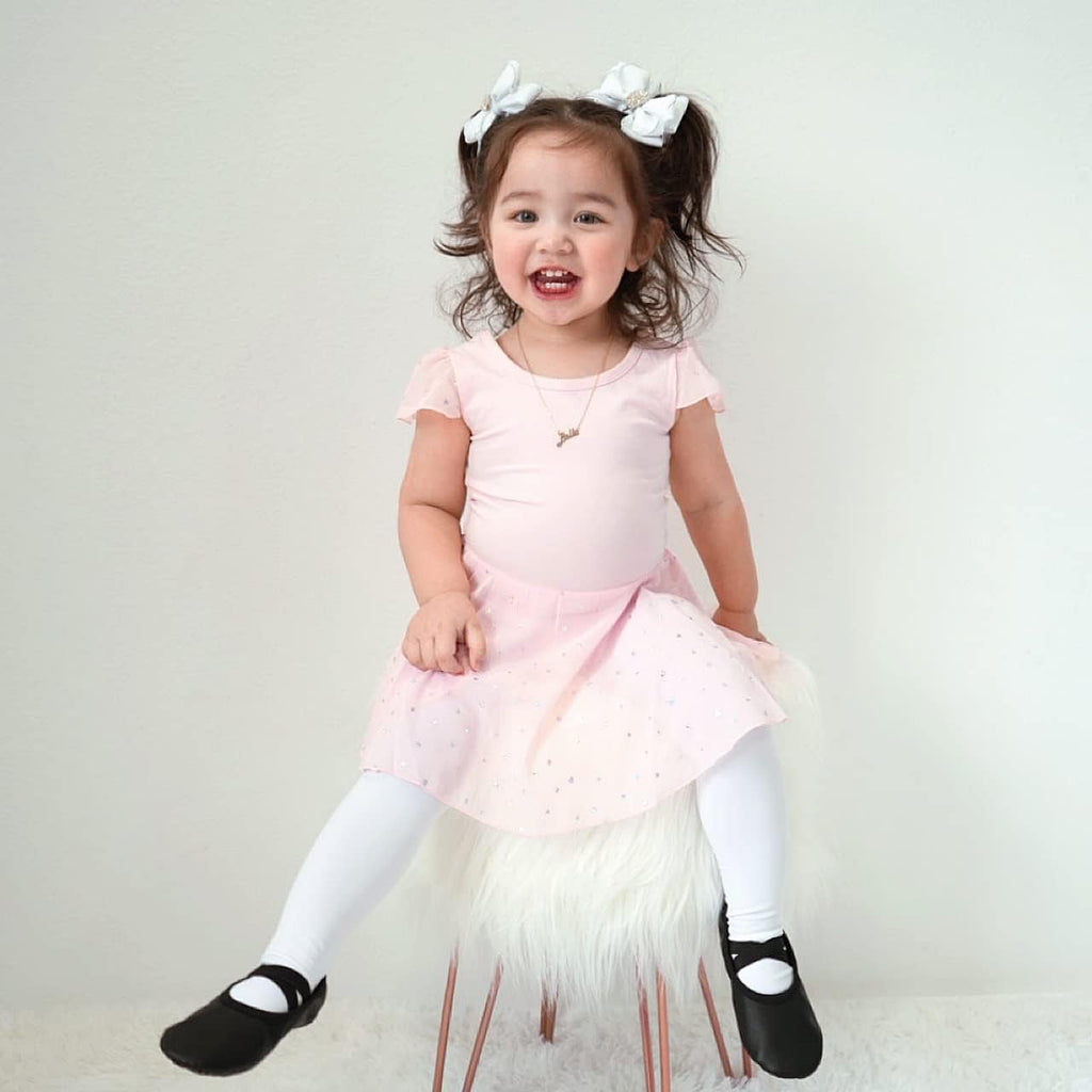 Stelle Girls' Footed Ballet Tights for Dance Class Toddler Kids 2T-15Y Jansha Store