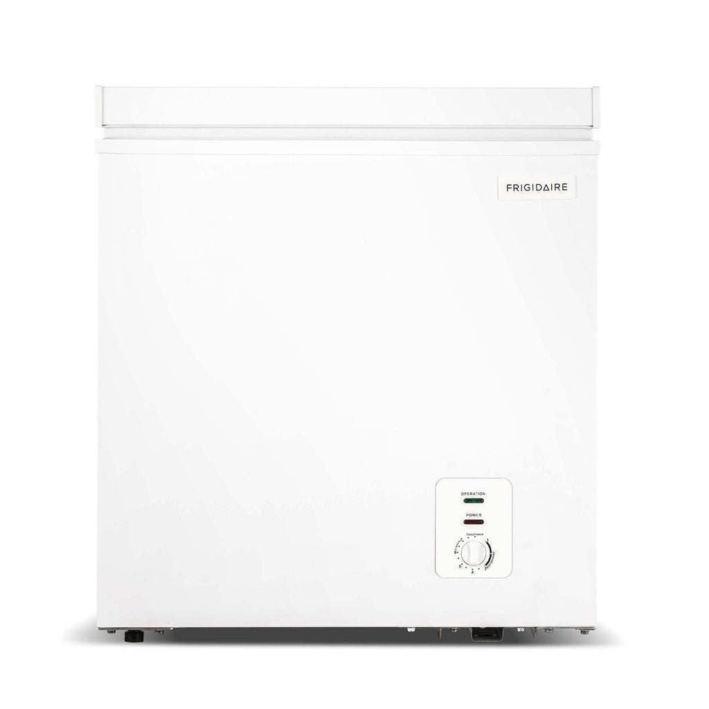 FRIGIDAIRE EFRF5003-BLACK Chest Deep Freezer-Garage-Ready, 5.0 Cu. Ft. Capacity, Black-Adjustable Thermostat-Removable Vinyl Coated Wire Basket-Easy Defrost Drain Jansha Store