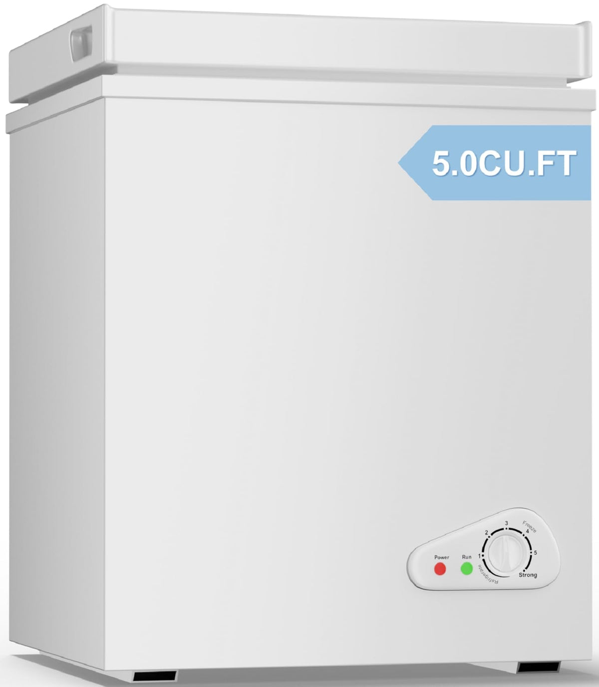 TABU 5.0 Cubic Feet Chest Freezer, Compact Deep Freezer, Black Jansha Store