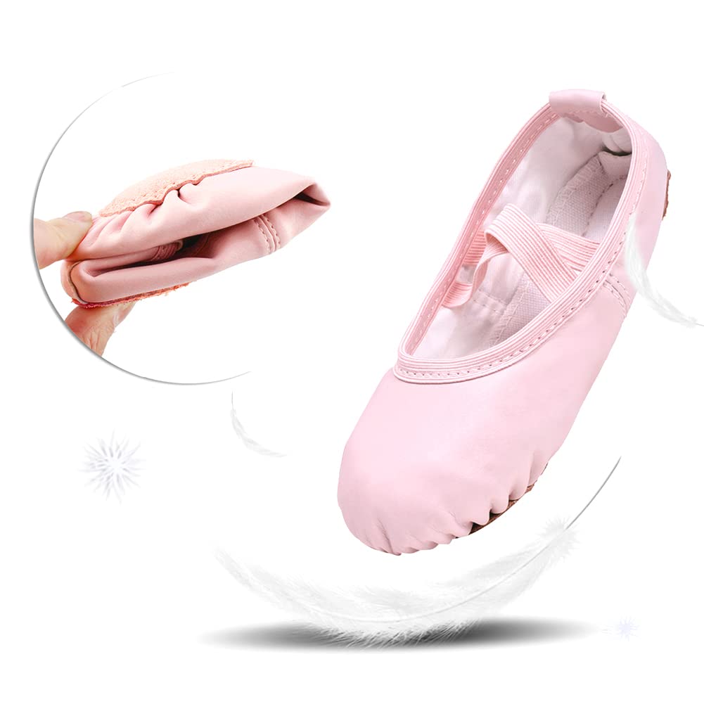 Stelle Ballet Shoes for Girls Toddler Soft Leather Split Sole Jansha Store