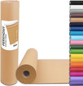 PerkHomy Brown Kraft Paper Roll 17.5" x 1,200" (100') for Gift Wrapping Bulletin Board Craft Art Bouquet Flower Packing Valentines Easel Moving Shipping Floor Poster Covering Table 70GSM 50LB Jansha Store