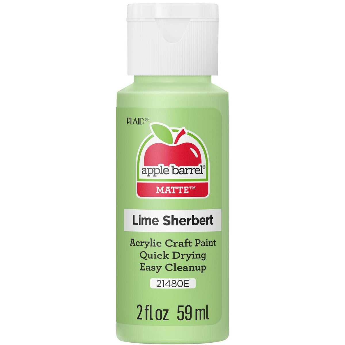 Apple Barrel Acrylic Paint in Assorted Colors (2 Ounce), 20503 White Jansha Store
