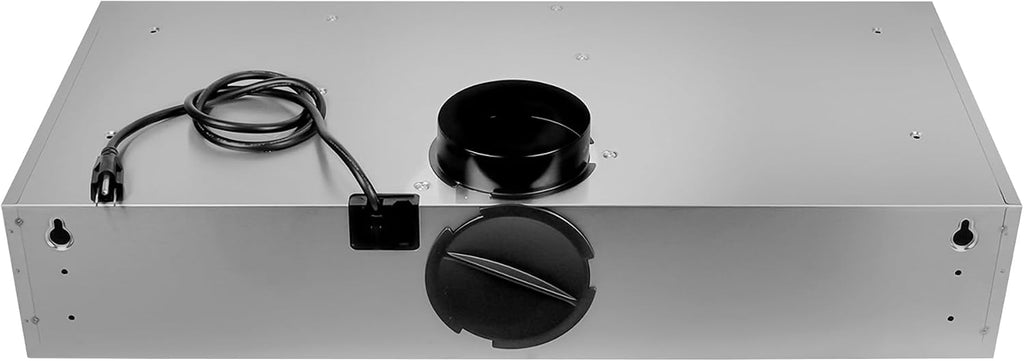 COSMO COS-5MU30 30 in. Delta Collection Ducted Under Cabinet Range Hood, Button Controls, Reusable Filters, LED Lights, Stainless Steel Jansha Store