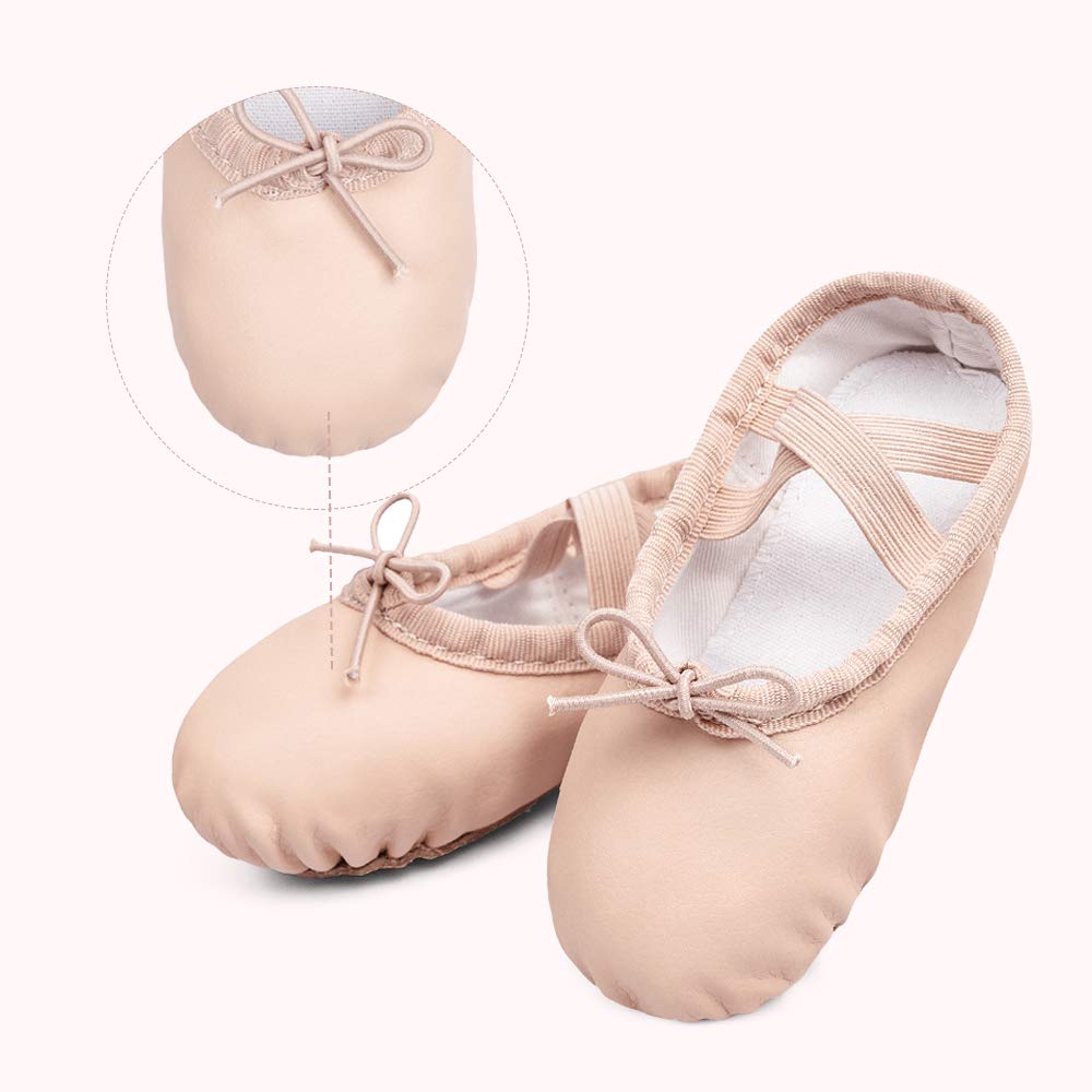 Stelle Ballet Shoes for Girls Toddler Soft Leather Split Sole Jansha Store