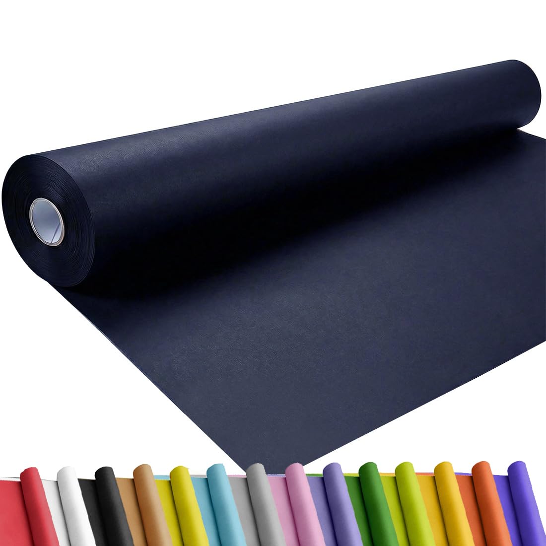 SMART&CASUAL 36" x 1,500" (125') Brown Kraft Craft Paper Roll for Gift Wrapping Bulletin Board Bouquet Flower Art Packing Parcel Table Covering 70GSM 50LB (Brown, 36" x 125') Jansha Store