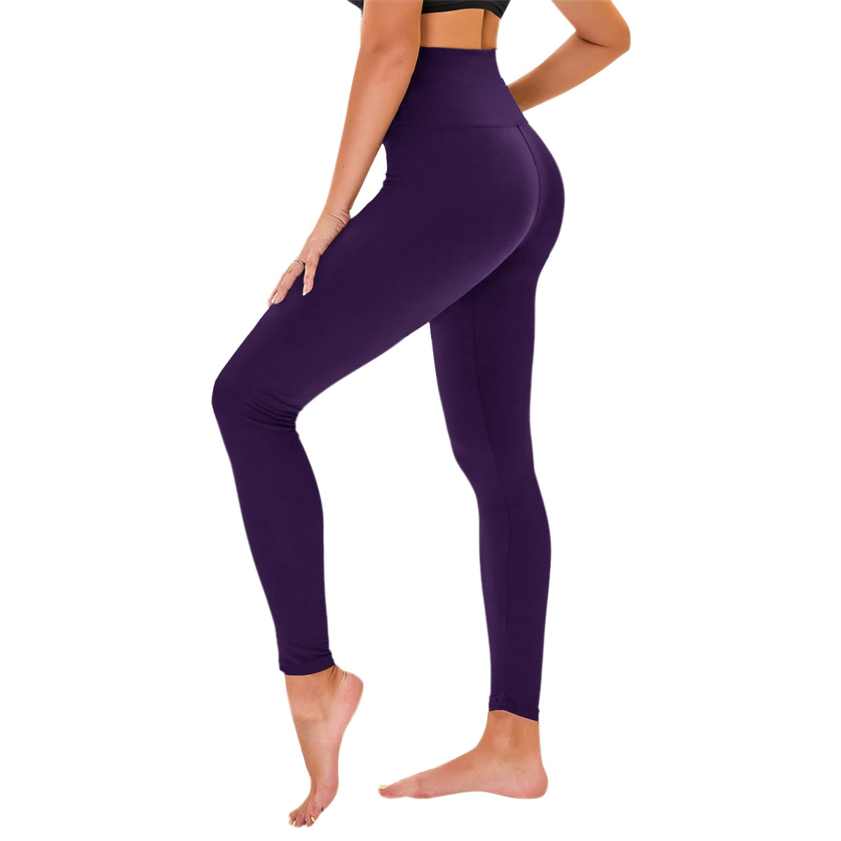 TNNZEET High Waisted Leggings for Women - No See Through Tummy Control Cycling Workout Yoga Pants with Pockets Reg & Plus Jansha Store