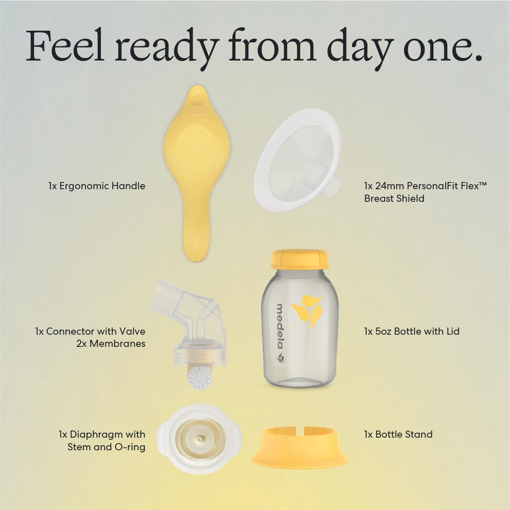 Medela Harmony Manual Breast Pump, On-the-Go, More Milk Output Jansha Store