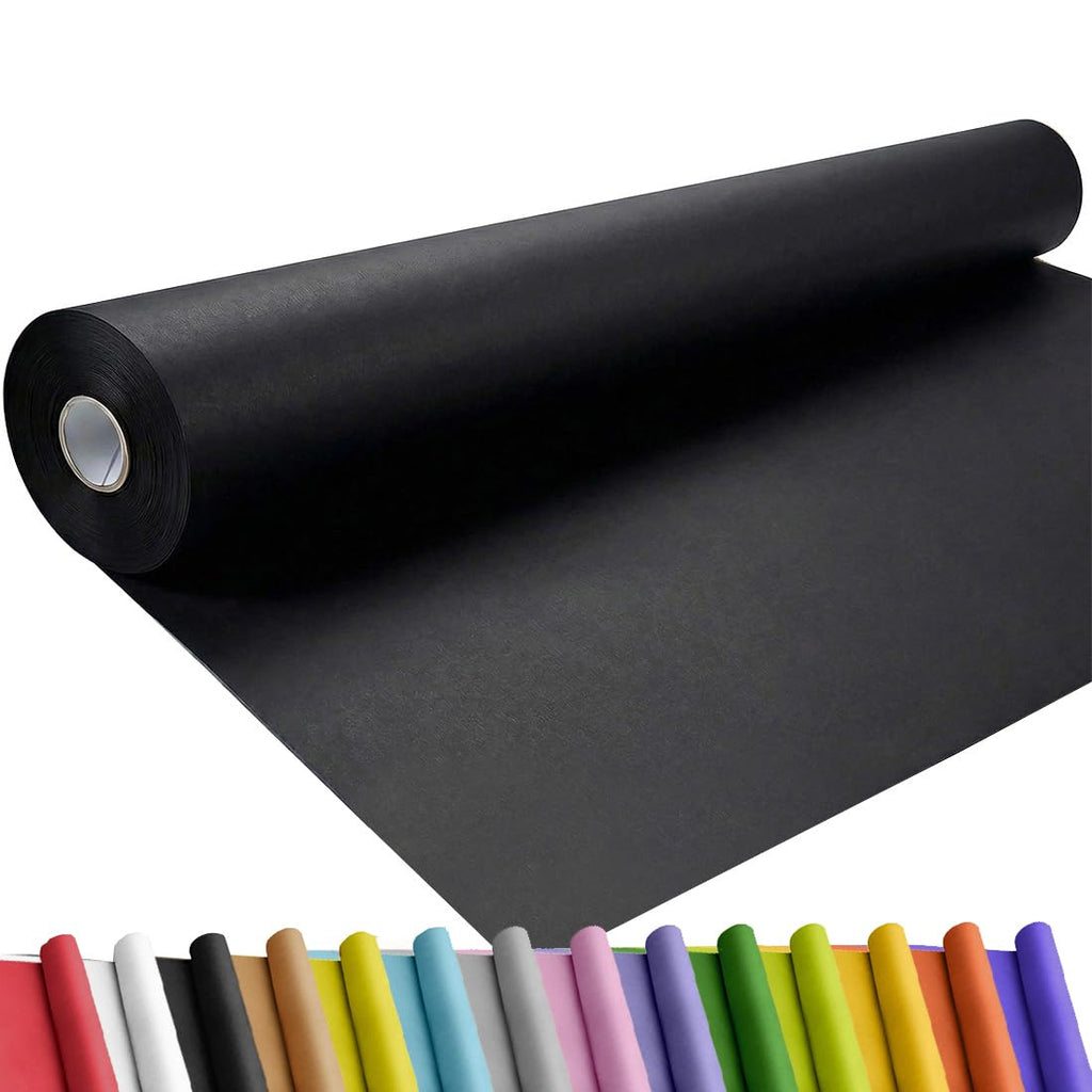 SMART&CASUAL 36" x 1,500" (125') Brown Kraft Craft Paper Roll for Gift Wrapping Bulletin Board Bouquet Flower Art Packing Parcel Table Covering 70GSM 50LB (Brown, 36" x 125') Jansha Store
