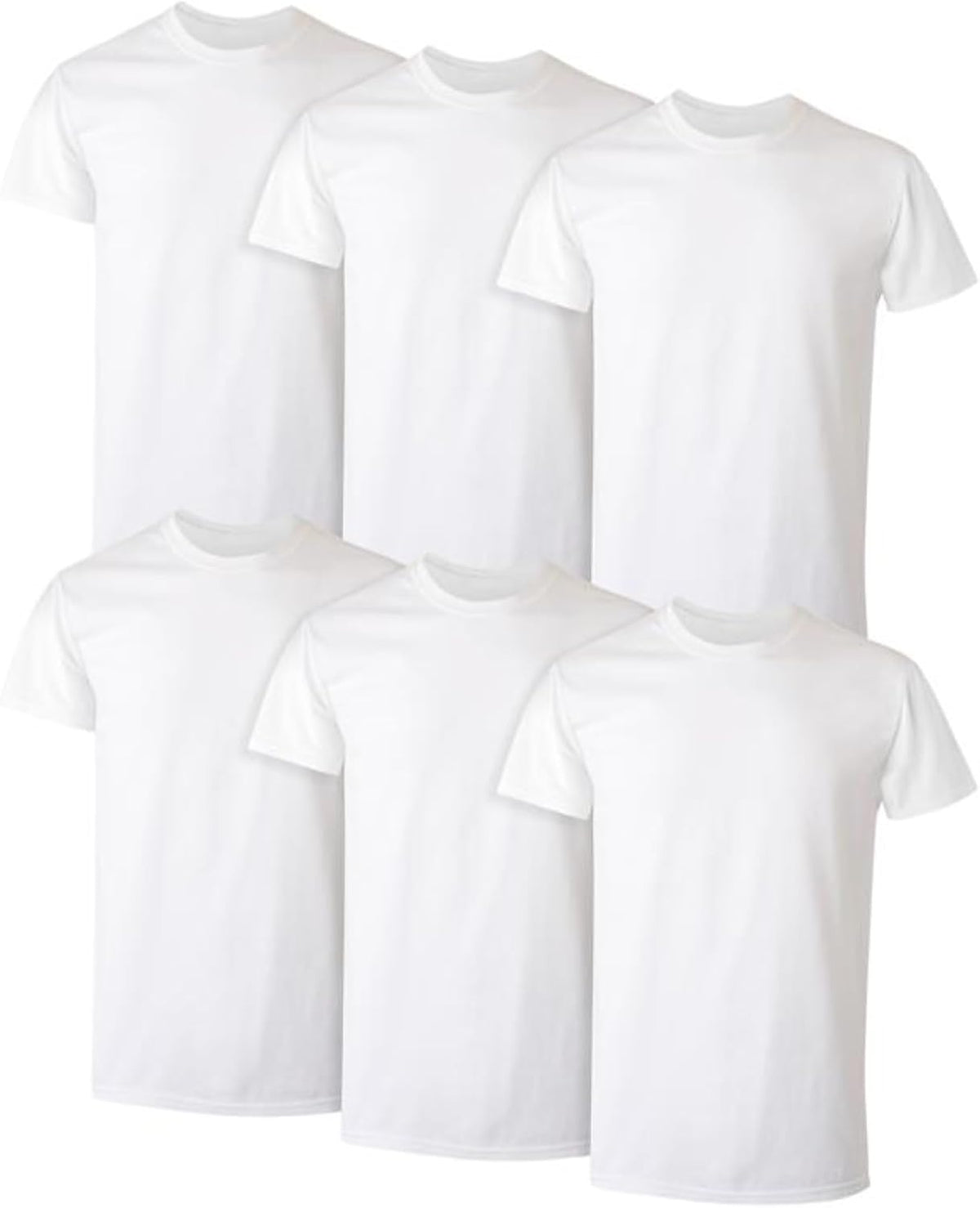 Hanes Men's Undershirt Packs, Stay-Tucked Soft Cotton Undershirts, Best Undershirts for Men, White/Black/Asstd Multipacks Jansha Store
