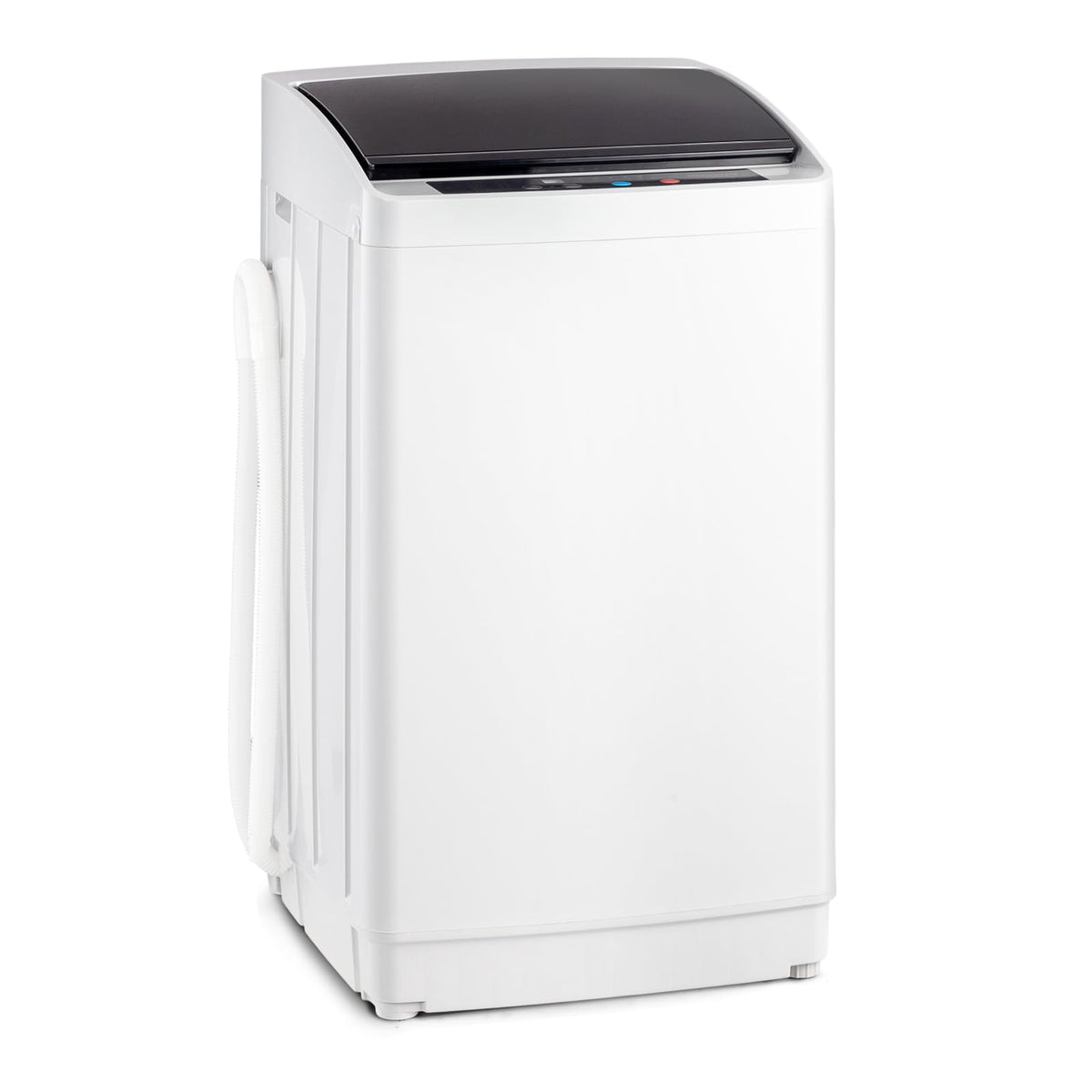 ROVSUN 25LBS Portable Washing Machine, Full-Automatic Electric Laundry Machine with Stainless Steel Drum, Compact Washer and Spin Dryer Combo with Drain Pump for Home, Apartment Jansha Store