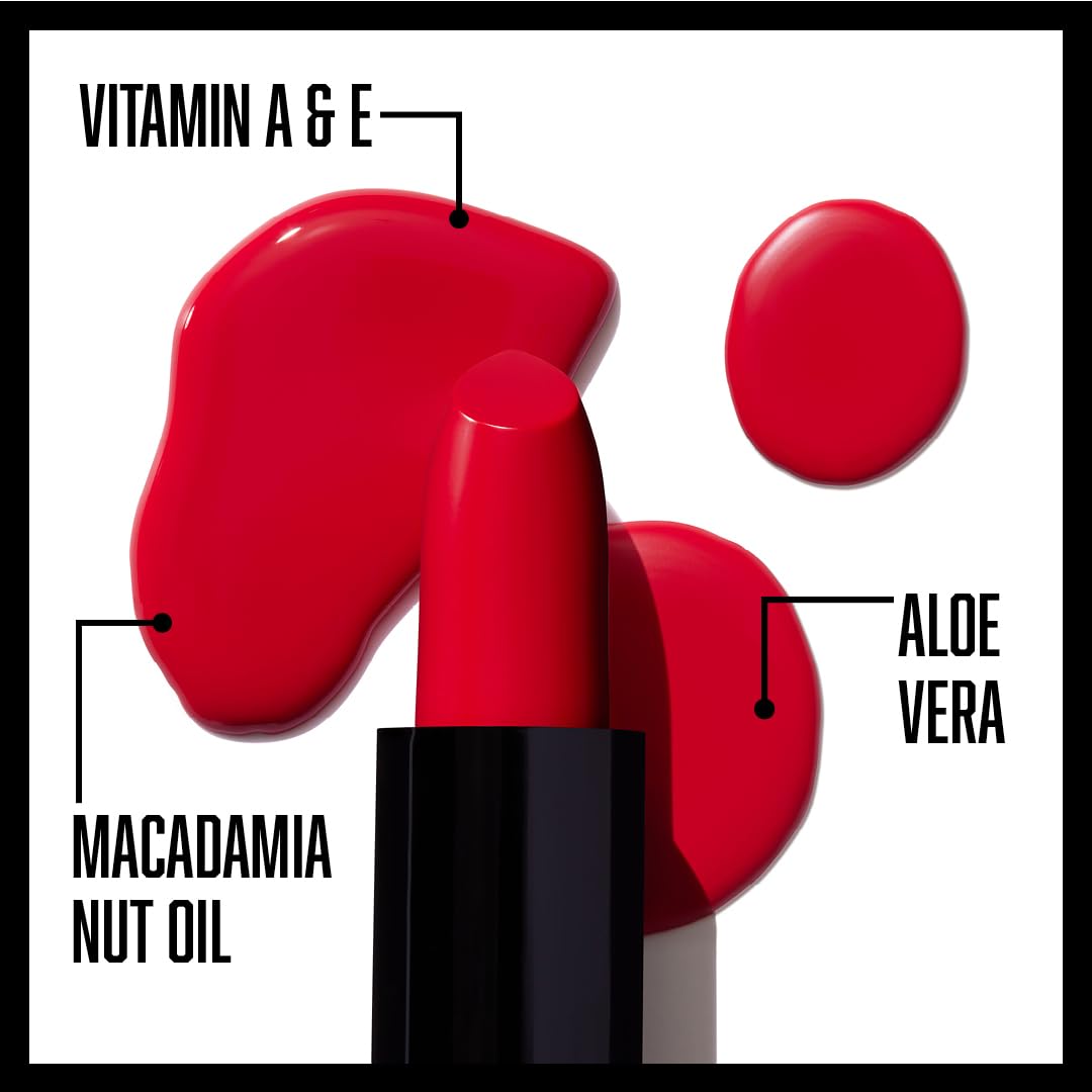 wet n wild Silk Finish Lipstick, Hydrating Rich Buildable Lip Color, Formulated with Vitamins A,E, & Macadamia for Ultimate Hydration, Cruelty-Free & Vegan - A Short Affair Jansha Store