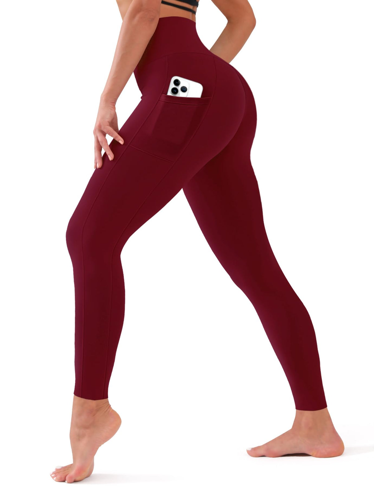 Bluemaple High Waisted Leggings for Women - Tummy Control Pants Non See Through Workout Soft Yoga Pants for Running Plus Size Jansha Store