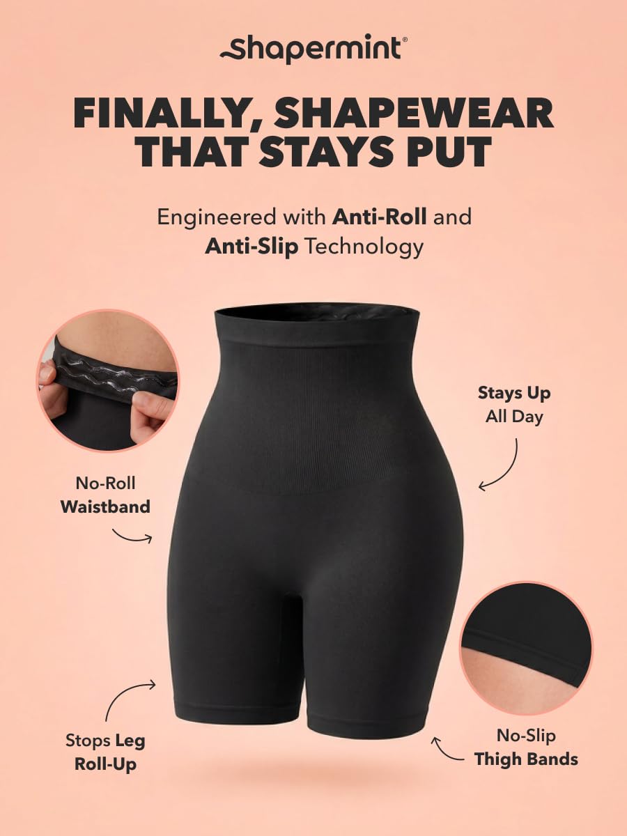 SHAPERMINT Shapewear for Women - High-Waisted Shapewear Tummy Control Shorts, Thigh Slimmer, Underwear for Women Jansha Store