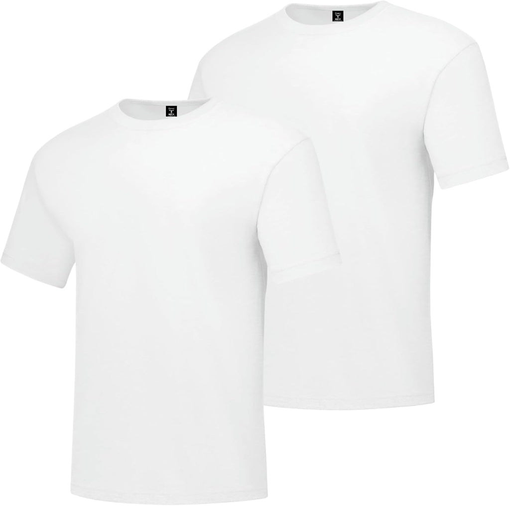 Hanes Men's Beefy-T T-Shirt, Heavyweight Cotton T-Shirts for Men, 1 or 2 Pack, Men's Tees (Tall Jansha Store