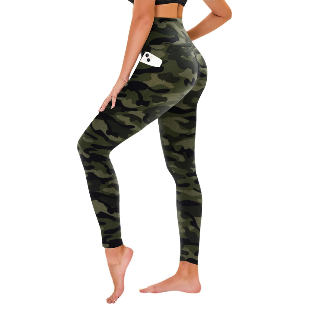 TNNZEET High Waisted Leggings for Women - No See Through Tummy Control Cycling Workout Yoga Pants with Pockets Reg & Plus Jansha Store